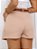 Short Saia Social Feminino Alfaiataria com Cinto Oval Cintura Alta Moda Verão Roupas Elegante - Imagem 15