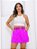 Short Saia Social Feminino Alfaiataria com Cinto Oval Cintura Alta Moda Verão Roupas Elegante - Imagem 18