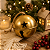 Bola Guizo Natal Ouro Velho 10cm Cromus - Imagem 2