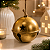 Bola Guizo Natal Ouro Velho 10cm Cromus - Imagem 3
