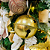 Bola Guizo Natal Ouro Velho 10cm Cromus - Imagem 4