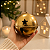 Bola Guizo Natal Ouro Velho 10cm Cromus - Imagem 1