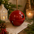 Bola Guizo Natal Vermelho 10cm Cromus - Imagem 3