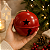 Bola Guizo Natal Vermelho 10cm Cromus - Imagem 1