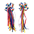 Kit 2 Laços de Cabelo Junino com Fitinhas Renda Festa Junina - Imagem 9