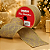 Fita Aramada Natalina Bege Juta Glitter Cromus 6,3cm x 9,14m - Imagem 4