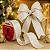 Fita Aramada Natalina Off White Glitter Cromus 6,3cm x 9,14m - Imagem 3