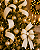 Fita Aramada Natalina Off White Glitter Cromus 6,3cm x 9,14m - Imagem 2