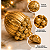 Decoração Noz Natalina Ouro Velho 10x11 cm - Imagem 6