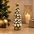 Pinheiro De Natal Nevado Dourado 21cm Decoração - Imagem 2