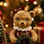 Enfeite Urso Natal Cromus 12cm Para Decoração - Imagem 2