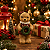 Enfeite Urso Natal Cromus 12cm Para Decoração - Imagem 1