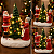 Cenário Natalino 21 cm Decorativo Mamãe E Papai Noel Com Led - Imagem 2