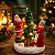 Cenário Natalino 21 cm Decorativo Mamãe E Papai Noel Com Led - Imagem 3