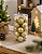 Kit 20 Bolas De Natal 6cm Douradas Mistas Com Glitter - Imagem 1