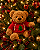Urso Natalino Com Moletom Vermelho 30cm - Imagem 1