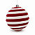Bola De Natal Decorada Candy 15cm - Imagem 3
