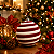 Bola De Natal Decorada Candy 15cm - Imagem 1