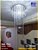 Lustre Cristal Acrílico Espiral 75cm Base 35cm P 1 Lâmpada - Imagem 3