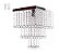 Lustre Cristais Acr 40cm para sala esfera - Imagem 1