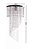 Lustre Crist Acríl. Espiral 75cm Base 35cm P 1 Lâmp 226.014 - Imagem 2