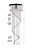 Lustre Espiral de 2 voltas 85cm - Imagem 1