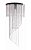 Lustre Cristais Acríl 75cm Espiral Base30cm 3camadas - Imagem 1