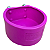 Cocho Rosa Nosso Quintal Comedouro Bebedouro Com Suporte - Imagem 1