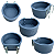 Kit 5 Cocho Comedouro 8 Litros Bebedouro Suporte Cerca Baia - Imagem 1