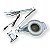 Luminária com lupa D&Z bivolt 120 Led Profissional Estetica 5x Articulada - Imagem 7
