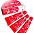 Kit 3 Hidratante Labial efeito gloss Morango 10g Yadah - Imagem 1