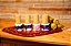Kit Advento c/ 8 Velas de Cera de Abelha Alveolada de 10cm x 4cm - Potes Brancos - Imagem 1