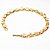 10 Pulseira Corrente Pedra Quartzo Cristal Colada Dourado ATACADO - Imagem 3