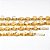 10 Pulseira Corrente Pedra Quartzo Cristal Colada Dourado ATACADO - Imagem 1