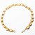 10 Pulseira Corrente Pedra Quartzo Cristal Colada Dourado ATACADO - Imagem 2