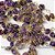 05 Pulseira Pedra Agata Lilas Na Gaiola Dourada ATACADO - Imagem 4