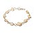 05 Pulseira Pedra Citrino Na Gaiola Banho Dourado Atacado - Imagem 6