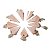 100 Pendulo Quartzo Rosa Comum Pedra Quartzo Lapidação Facetado Atacado - Imagem 3