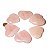05 Coração Pedra Quartzo Rosa Natural 4.7 a 6.5cm Atacado - Imagem 3