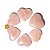 05 Coração Pedra Quartzo Rosa Natural 4.7 a 6.5cm Atacado - Imagem 2