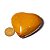 05 Coração Pedra Jaspe Amarelo Natural 4.7 a 6.5cm Atacado - Imagem 4