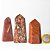 Kit 03 Ponta Natural Pedras Lapidado Vermelhas Gerador ATACADO - Imagem 1