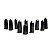100 Mini Pontinha Obsidiana Negra Pedra Natural Extra 25mm - Imagem 7