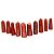 10 Mini Pontinha Quartzo Vermelho Pedra Natural 25 a 35mm Atacado - Imagem 3