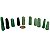 10 Mini Pontinha Quartzo Verde Furado Para Pingente de Colar Furo Vazado Lateral 25 a 35mm Atacado - Imagem 3
