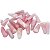 10 Mini Pontinha Quartzo Rosa Pedra Extra Natural 25 a 35mm Atacado - Imagem 4