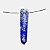 10 Mini Pontinha Quartzo Azul Furado Para Pingente de Colar Furo Vazado Lateral 25 a 35mm Atacado - Imagem 1