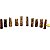 10 Mini Pontinha Bronzita Furado Para Pingente de Colar Furo Vazado Lateral 25 a 35mm Atacado - Imagem 3