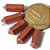 05 Micro Pontinha Jaspe Vermelho 15mm pra montar joias - Imagem 1