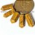 05 Micro Pontinha Jaspe Amarelo 15mm pra montar joias - Imagem 1